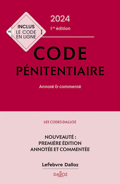 Code pénitentiaire 2024, annoté et commenté. 1ère éd. - Image 3