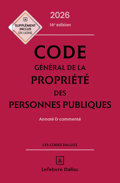 Code général de la propriété des personnes publiques 2026, annoté et commenté. 16e éd. - Image 2