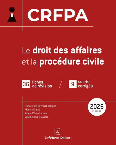 CRFPA 2026 - Le droit des affaires et la procédure civile. 3e éd. - 35 fiches de révision / 9 sujets corrigés - Image 3