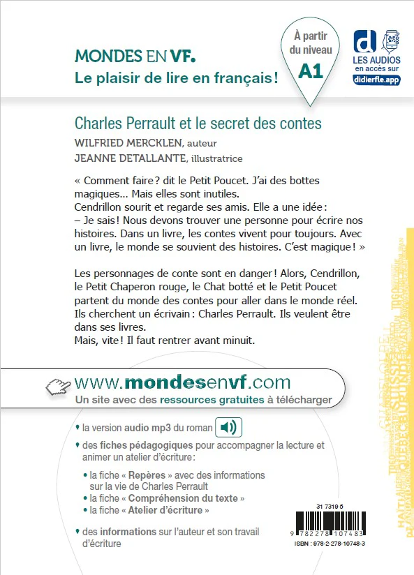 Mondes en VF - Charles Perrault et le secret des contes - Niv. A1 - Livre + audios - Image 5