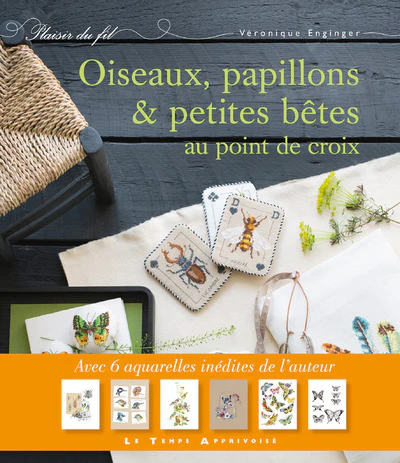 Oiseaux, papillons et petites bêtes au point de croix - Image 2