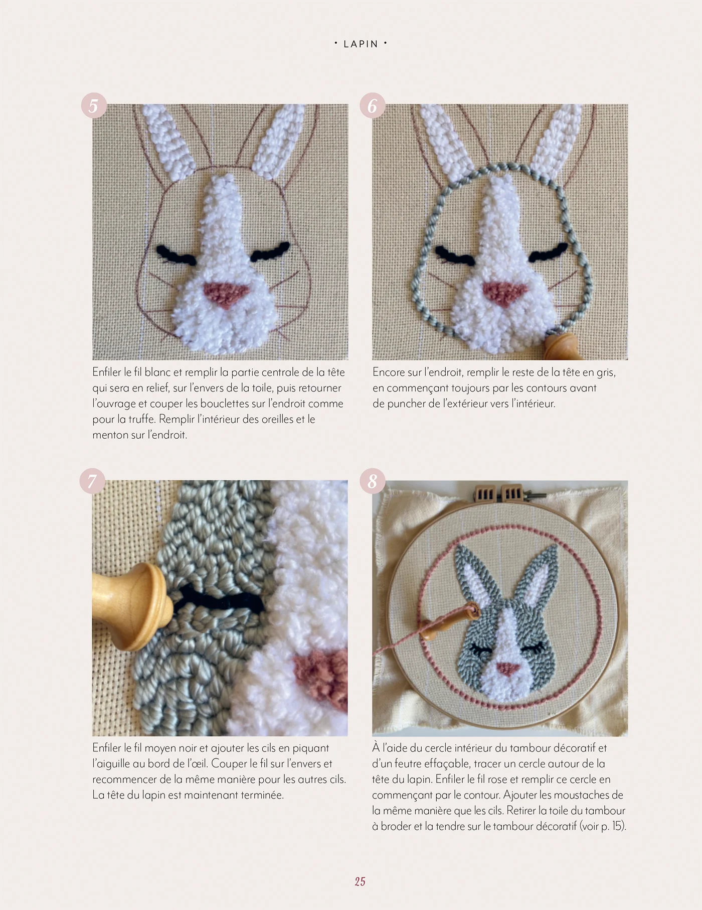 Adorables animaux en punch needle - Image 45