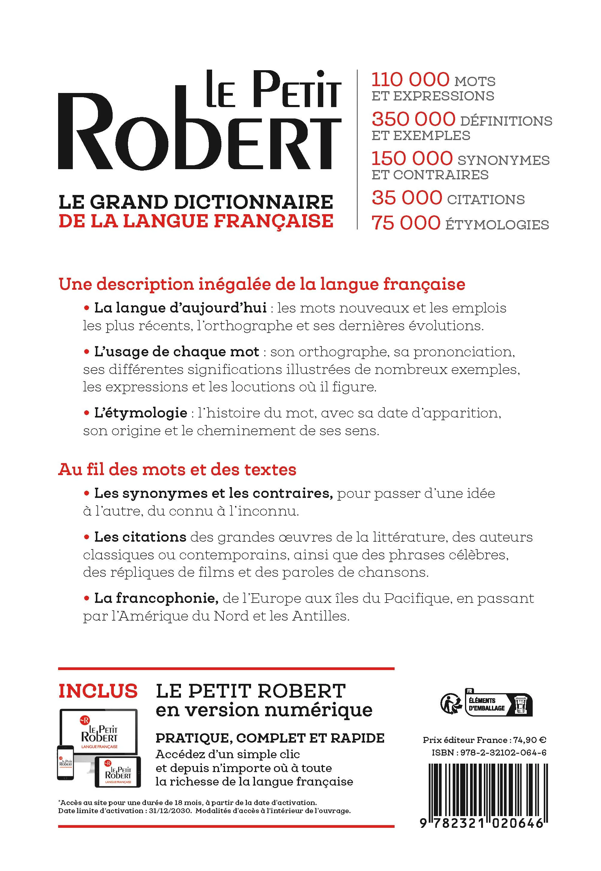 Le Petit Robert de la langue française et sa version numérique - 2027 - Image 4