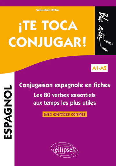 ¡Te toca conjugar! Conjugaison espagnole en fiches avec exercices corrigés. Les 80 verbes essentiels aux temps les plus utiles. A1-A2 - Image 9