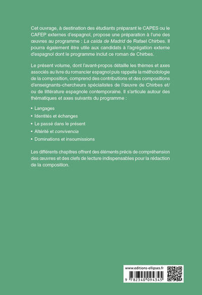 CAPES Espagnol 2025 - Épreuve écrite disciplinaire - La composition - Rafael CHIRBES, La caída de Madrid - Image 12