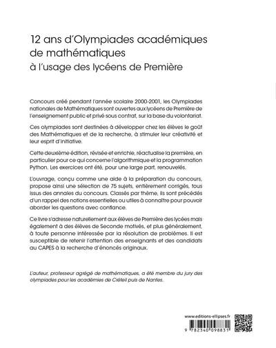 12 ans d'Olympiades académiques de mathématiques à l’usage des lycéens de 1re - Image 36