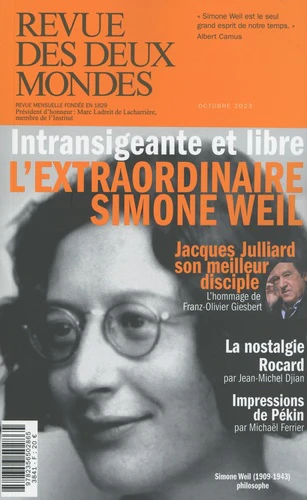 Revue des Deux Mondes Octobre 2023 - Simone Weil, la philosophe de la vérité - Image 6