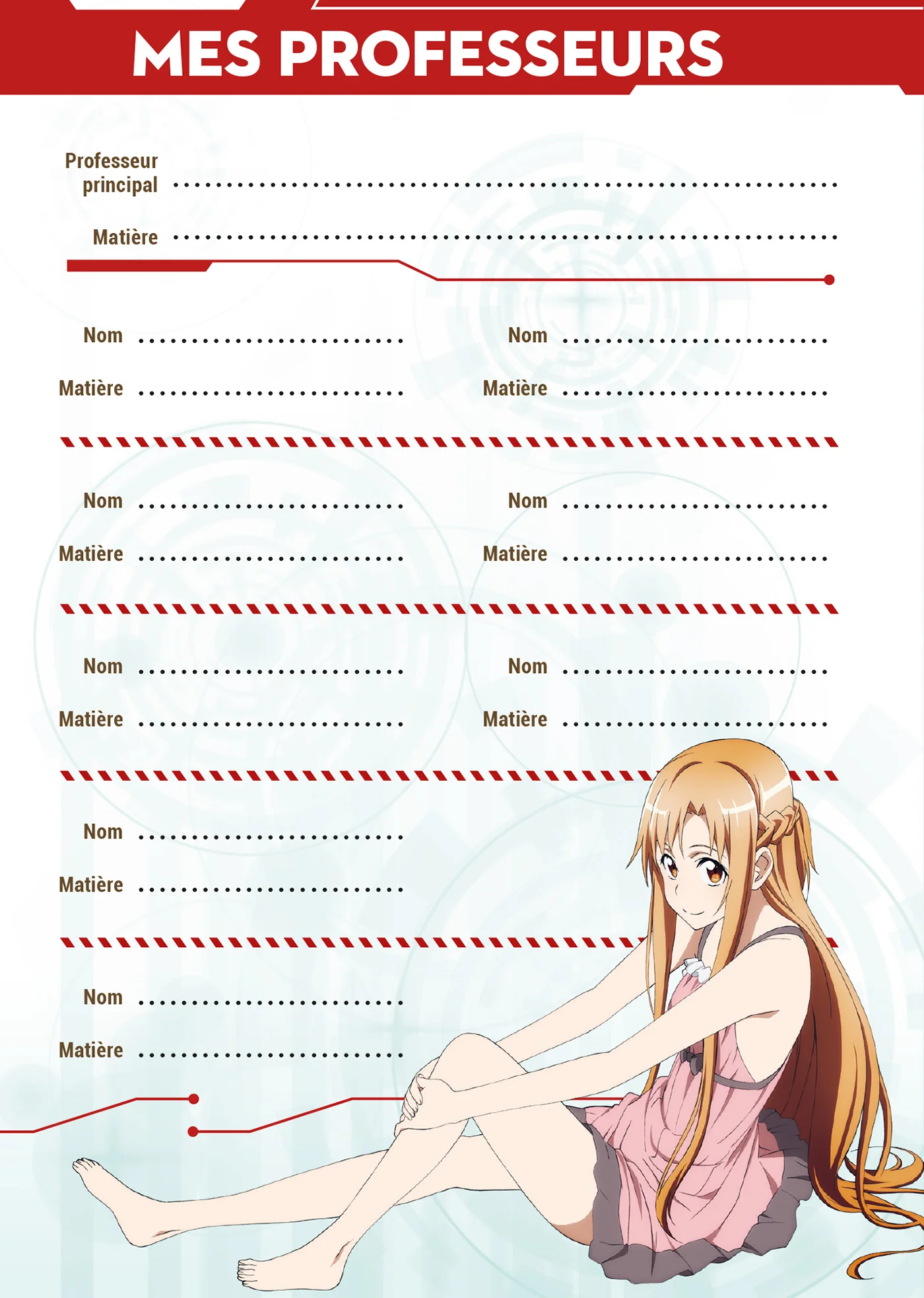 Agenda scolaire 2025-2026 Sword Art Online - Image 4