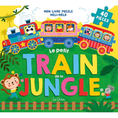 Mon livre puzzle méli-mélo - Le petit train de la jungle - Image 2