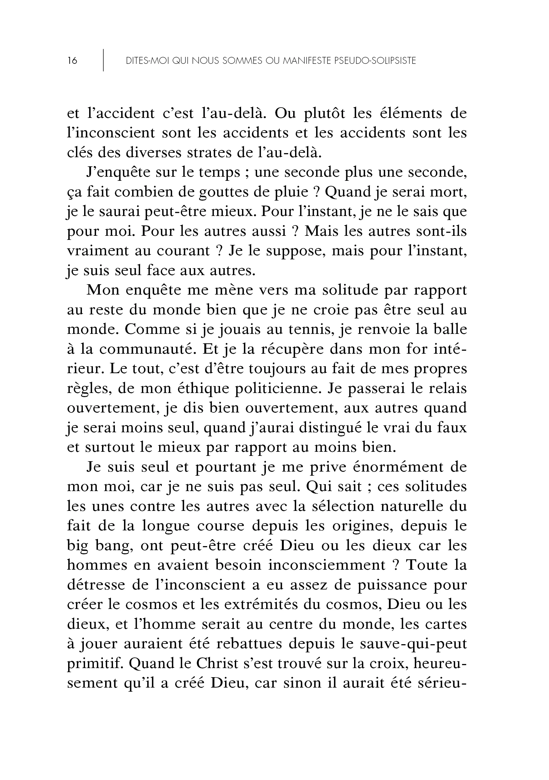 Dites-moi qui nous sommes ou Manifeste pseudo-solipsiste - Image 27