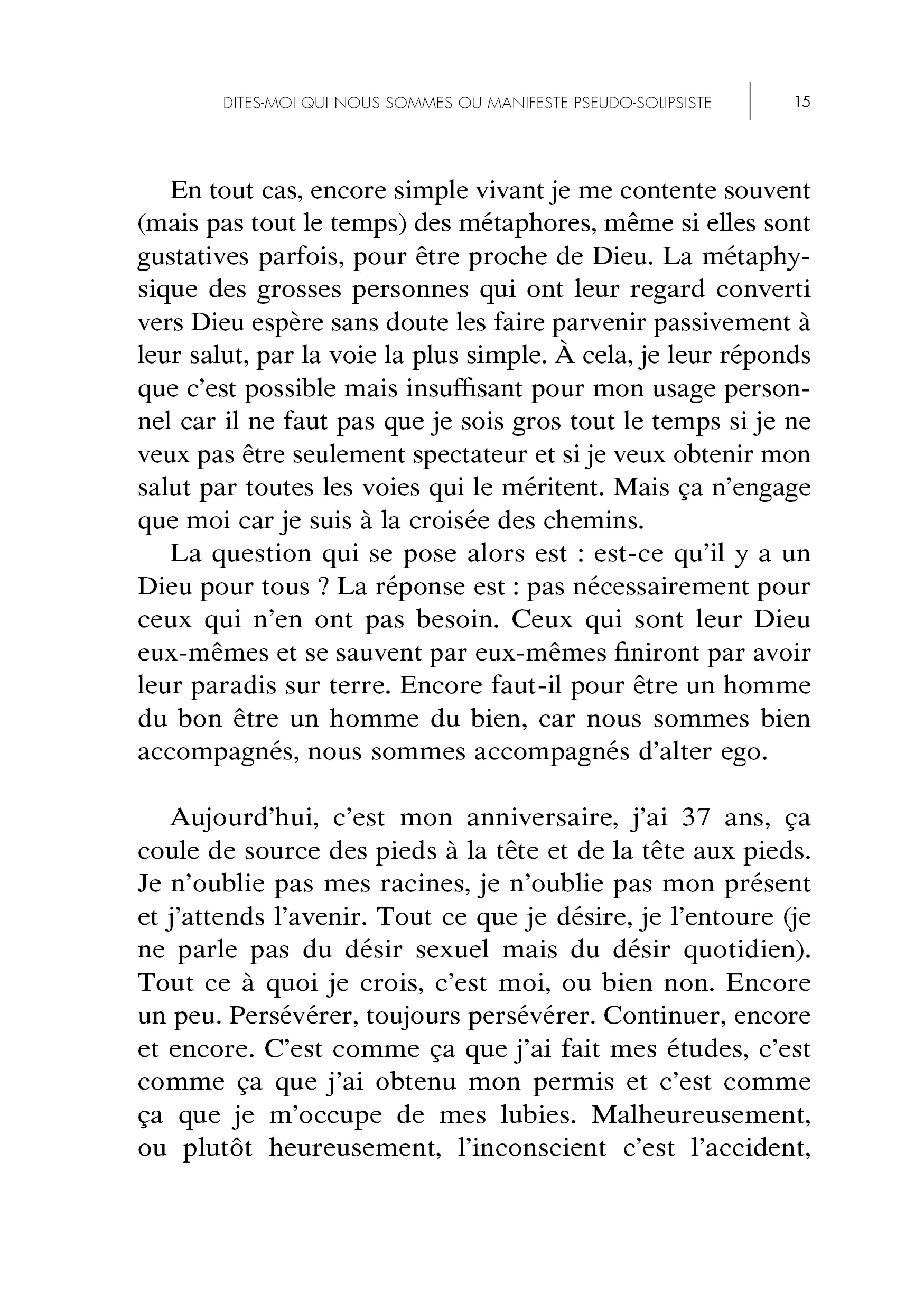 Dites-moi qui nous sommes ou Manifeste pseudo-solipsiste - Image 41