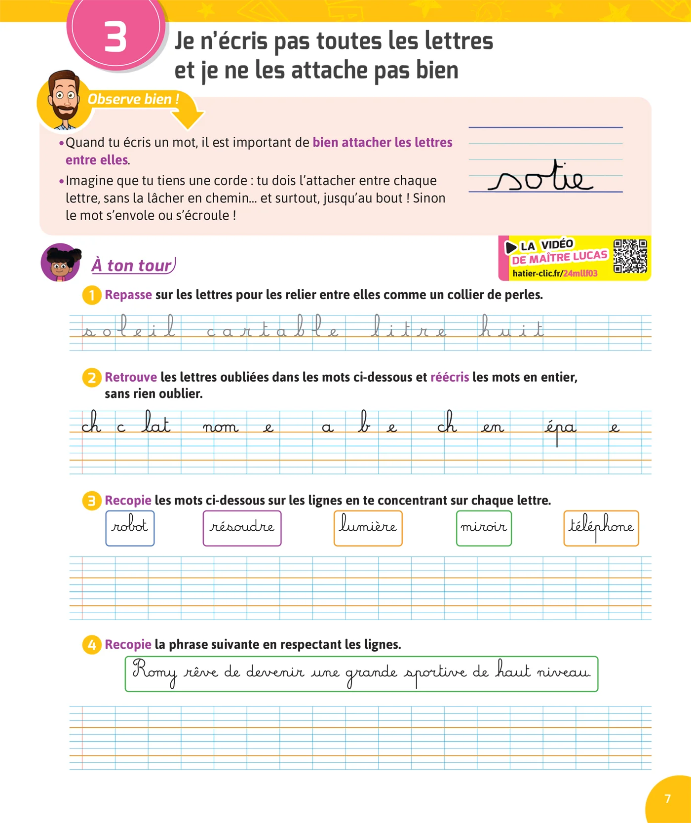 Cahier d'écriture Maître Lucas - CE2-CM1-CM2 - Image 9