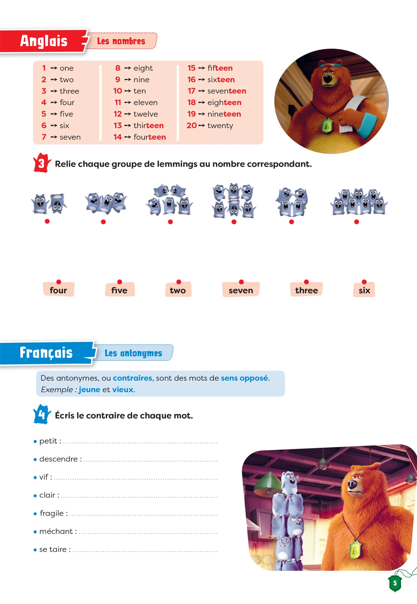 Cahier de vacances Grizzy et les lemmings - CM1 vers le CM2 - Image 16
