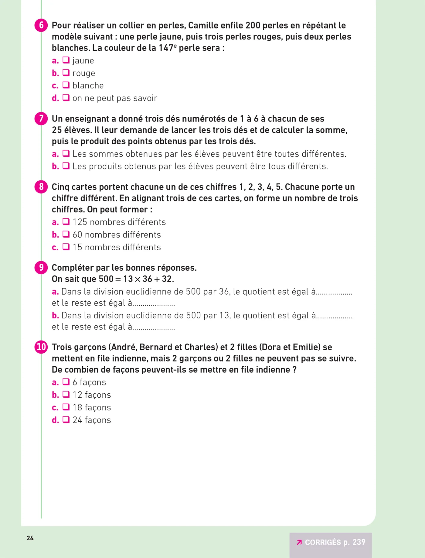 Hatier CRPE - Fiches de Maths - Epreuve écrite d'admissibilité - 2027 - L3 et M2 - Image 50