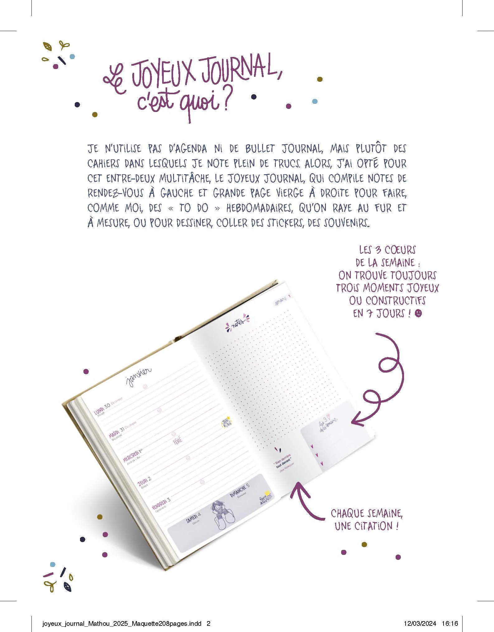 Joyeux journal 2025 - Agenda - Image 2