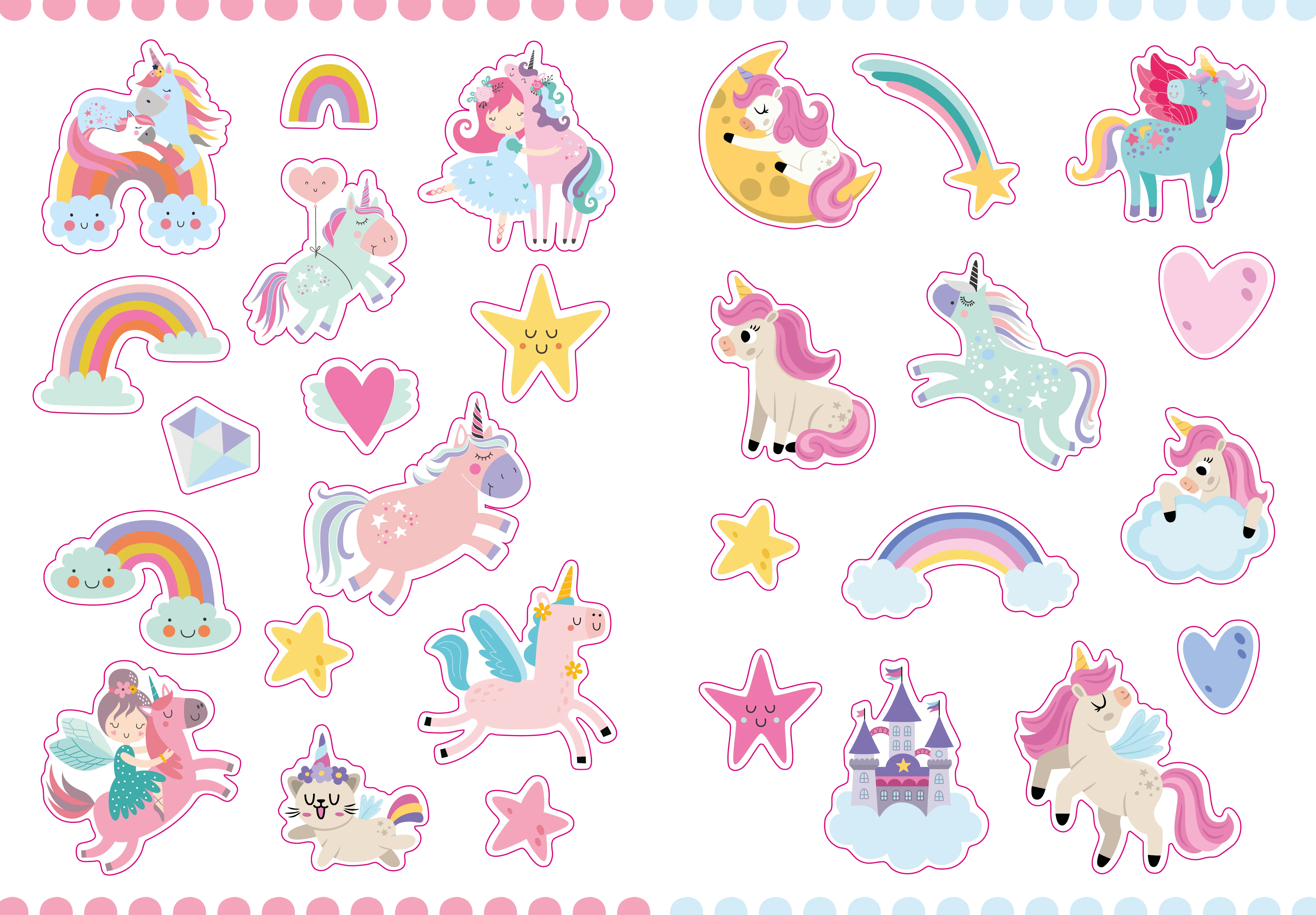 Mon coloriage pastel (Licornes) - Stickers offerts - Image 9