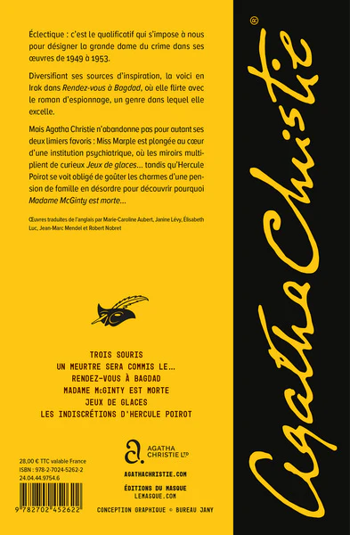 Les annees 1949-1953 / Trois souris / Un meurtre sera commis le… / Rendez-vous a Bagdad / Mrs Mcginty est morte / Jeux de glaces / Les indiscretions d'hercule poirot - Image 6
