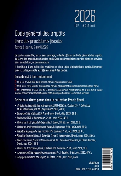 Code général des impôts et Livre des procédures fiscales 2026 - Image 5