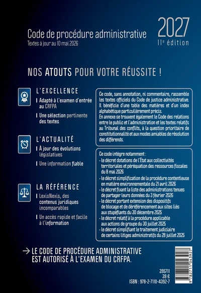Code de procédure administrative 2027 - Image 4