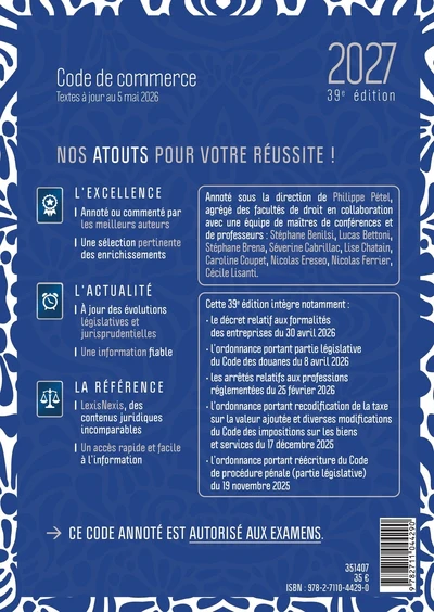 Code de commerce 2027 jaquette A la manière de Matis - Image 2