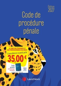 Code de procédure pénale 2027 Jaquette  Panthère - Image 3