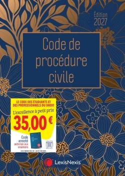 Code de procédure civile  2027 Jaquette Fleurs dorées - Image 3