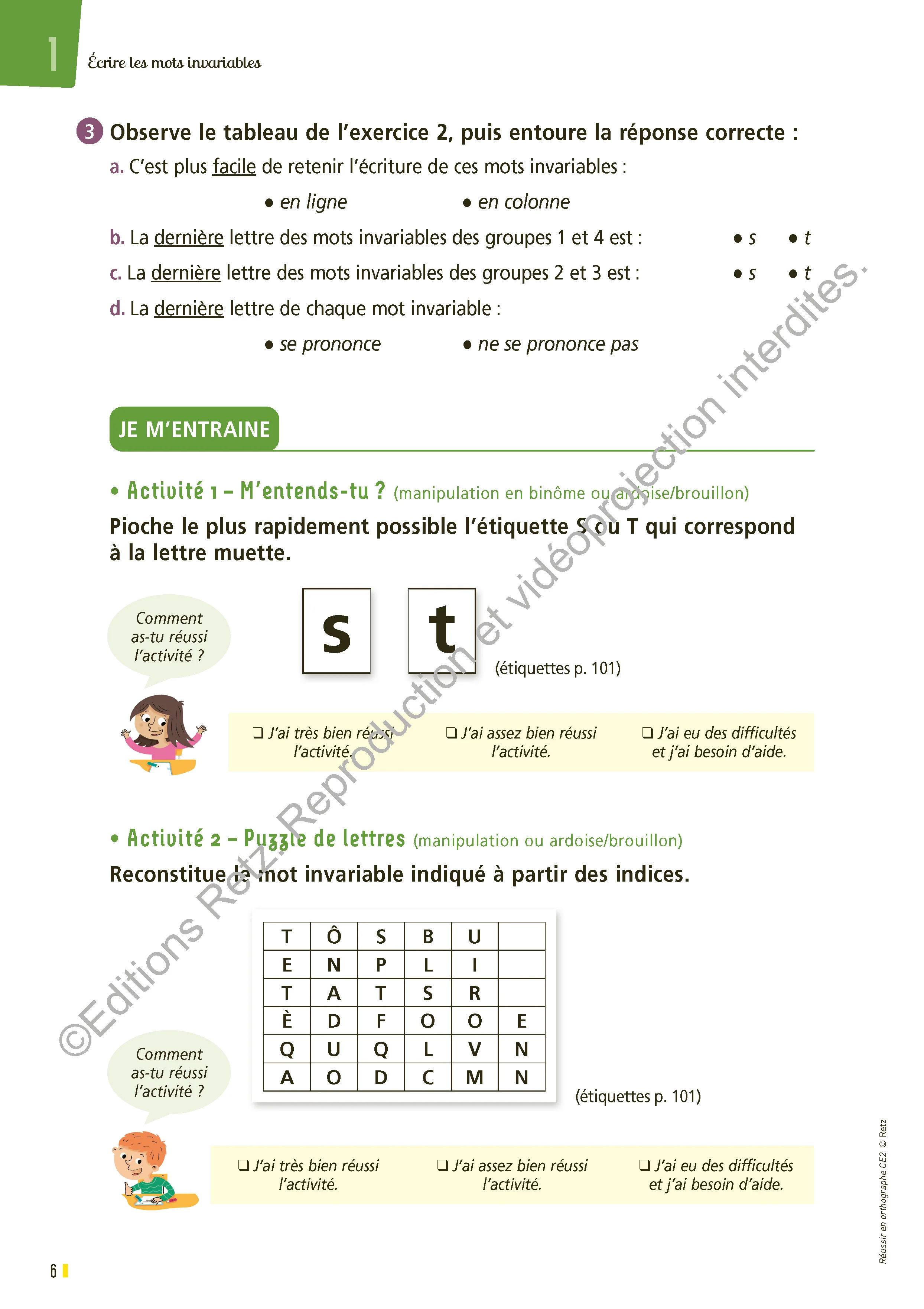 Réussir en orthographe CE2 - cahier de l'élève - programme 2025 - Image 14