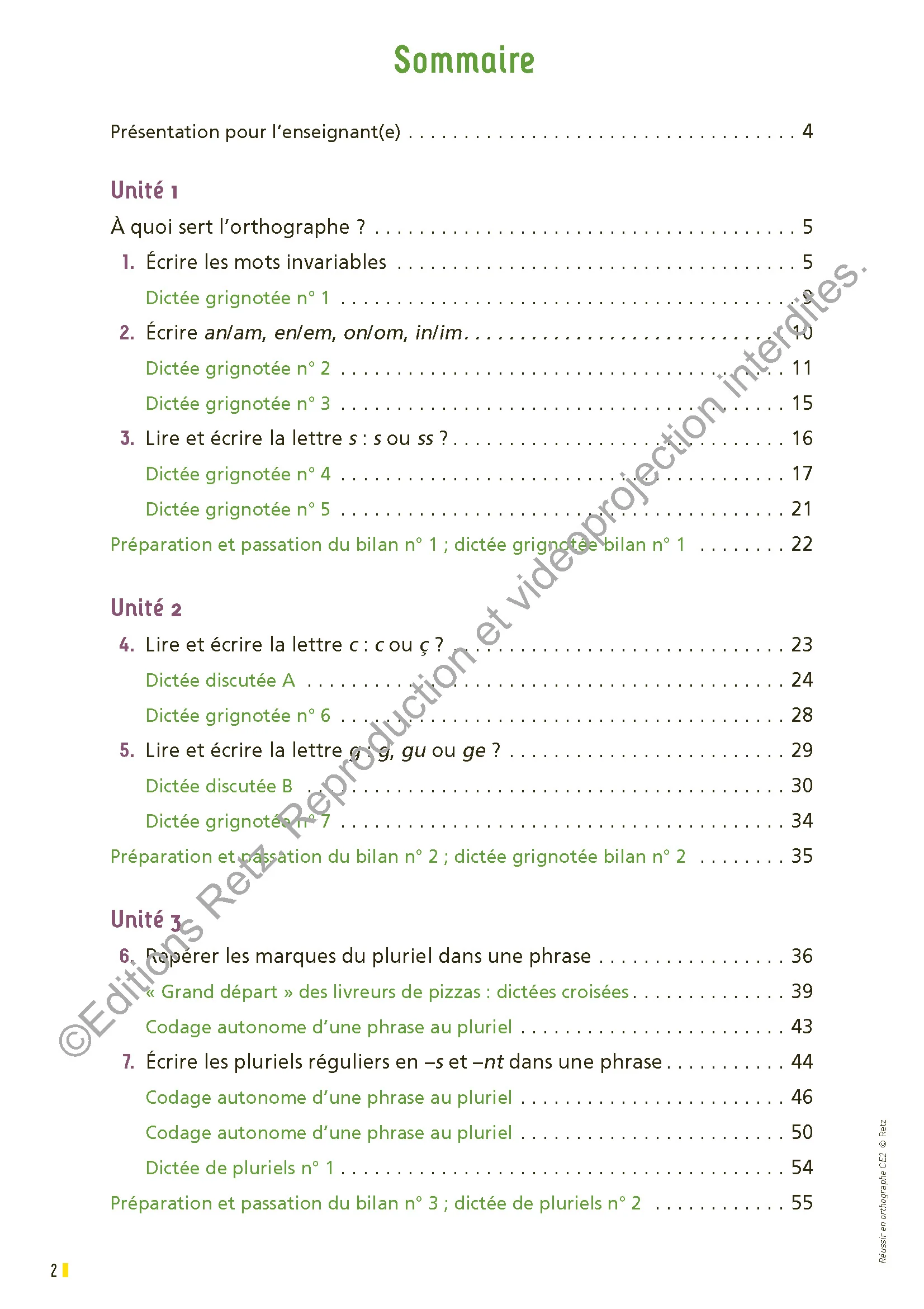 Réussir en orthographe CE2 - cahier de l'élève - programme 2025 - Image 3
