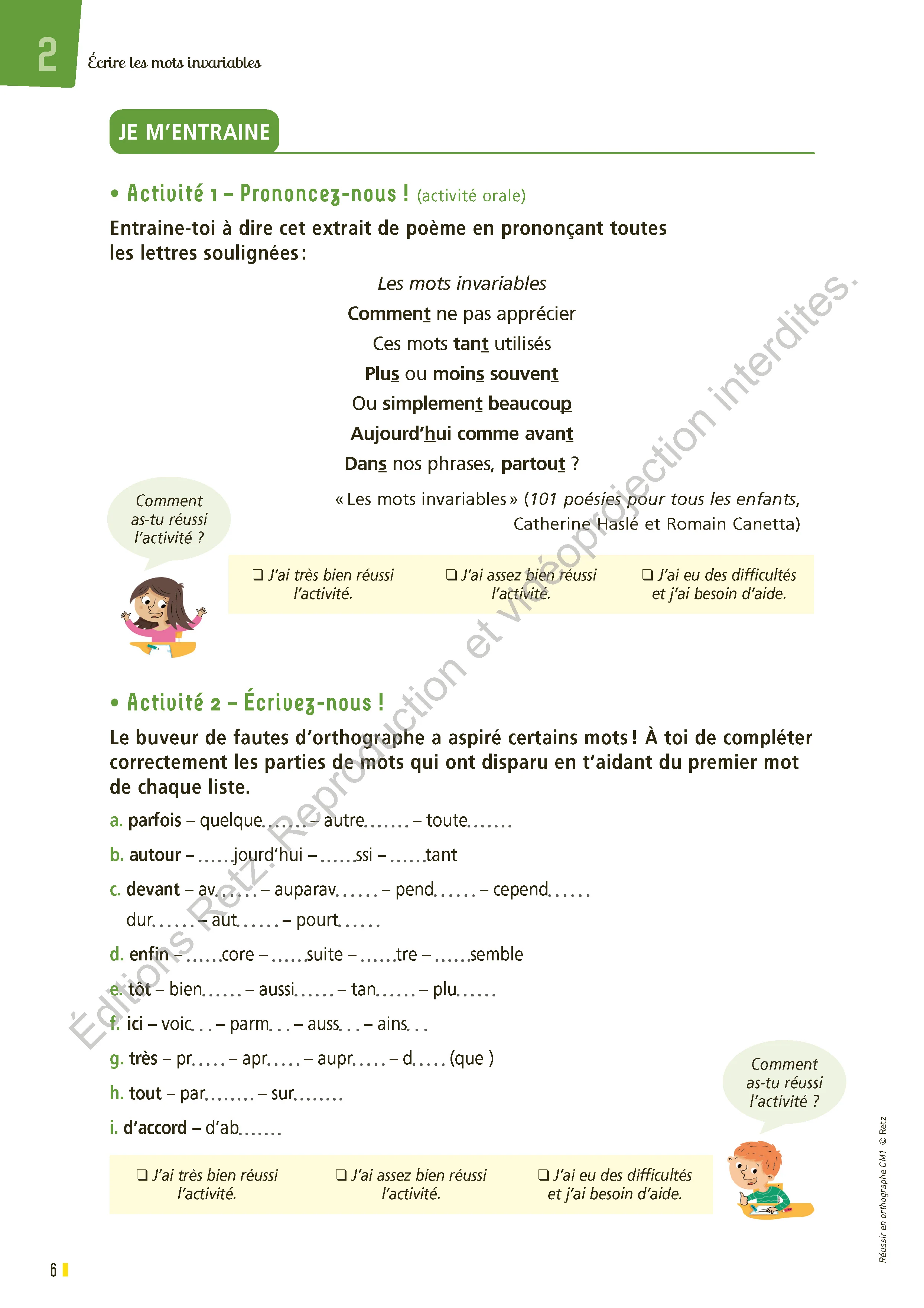 Réussir en orthographe CM1 - cahier de l'élève - programme 2025 - Image 21