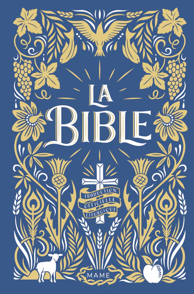 La Bible – reliée + jaspage foncée - bleu marine - Image 3