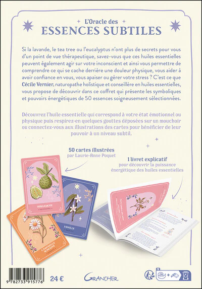 L'Oracle des essences subtiles - 50 cartes et un livre pour bénéficier du pouvoir énergétique des huiles essentielles - Coffret - Image 2