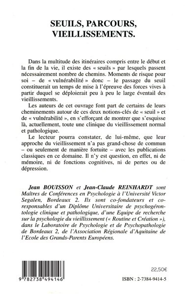 SEUILS, PARCOURS, VIEILLISSEMENTS - Image 8