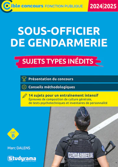 Sous-officier de gendarmerie – Sujets types inédits (Catégorie B – Concours 2024-2025) - Image 6