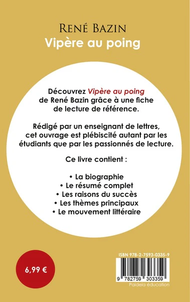 Fiche de lecture Vipère au poing (Étude intégrale) - Image 2