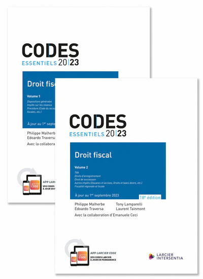 Codes essentiels 2023 - Droit fiscal (2 volumes) - Image 2
