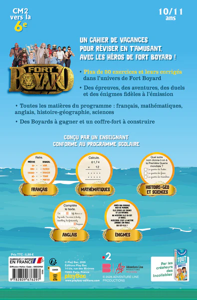 Cahier de vacances 2026 Fort Boyard - Les incollables - CM2 au 6e - 10/11 ans - Image 10