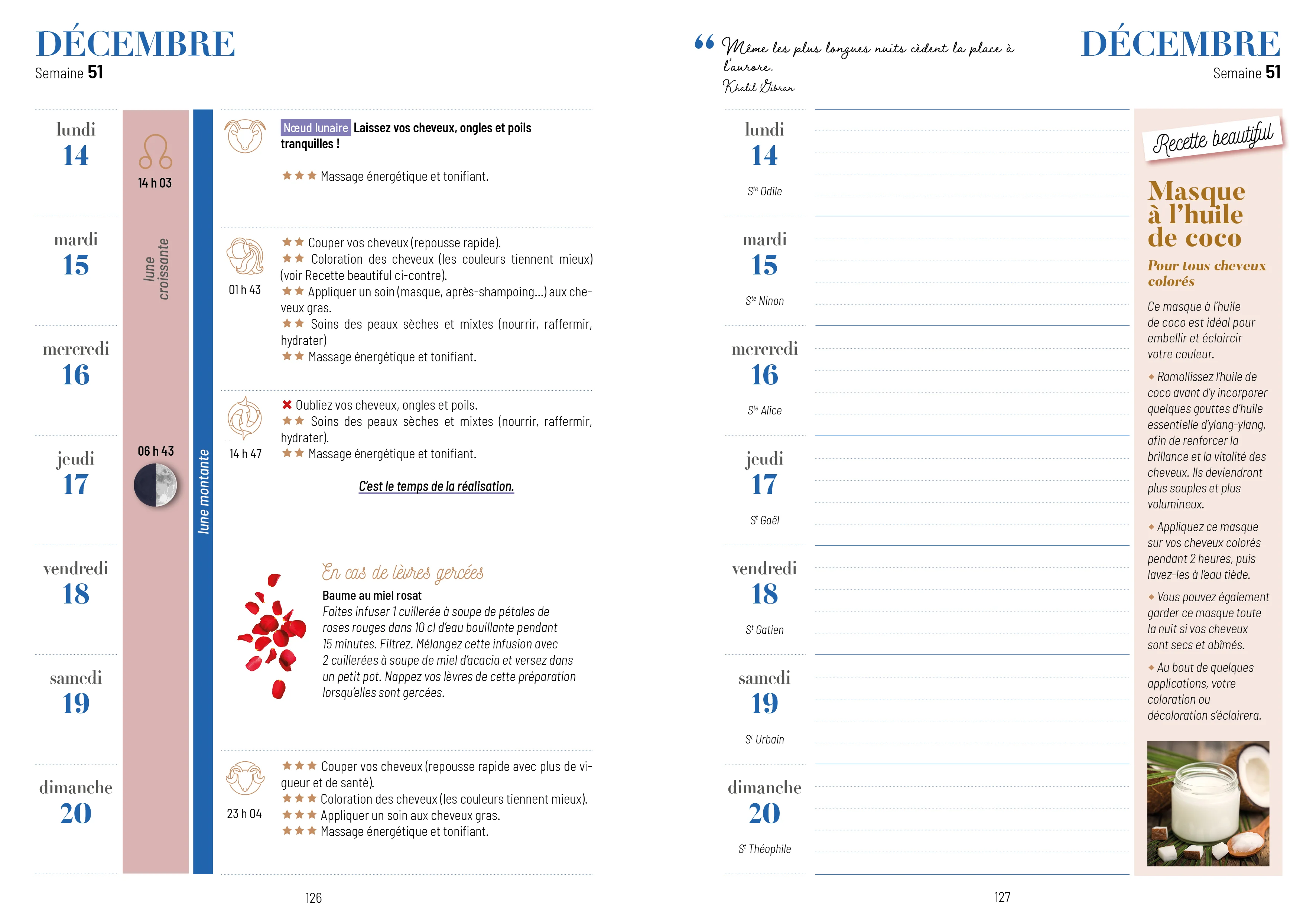 Mon agenda 2026 - Vivre au rythme de la lune - Image 3