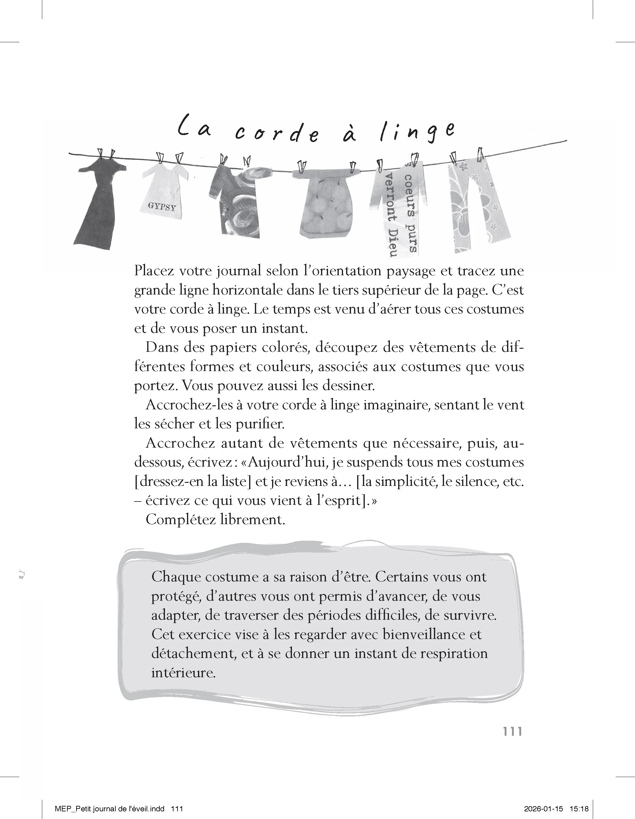 Petit journal de l'éveil - Exercices créatifs pour s'accueillir et s'ouvrir à plus grand que soi - Image 12