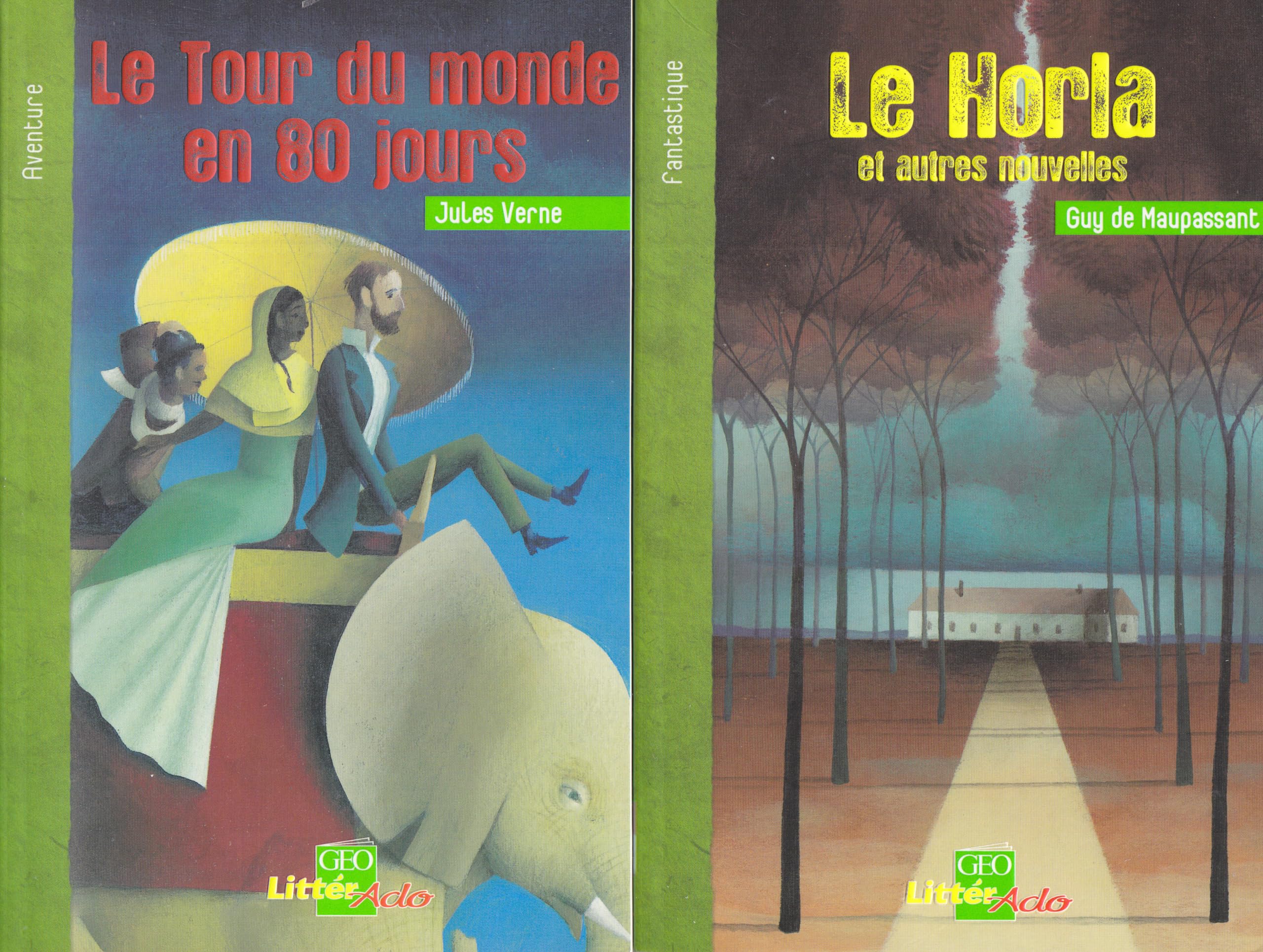 LittérAdo Coffret en 5 volumes : Le Horla ; Le Tour du monde en 80 jours ; Le Grand Meaulnes ; Le Chien des Baskerville ; Croc-Blanc - Image 2