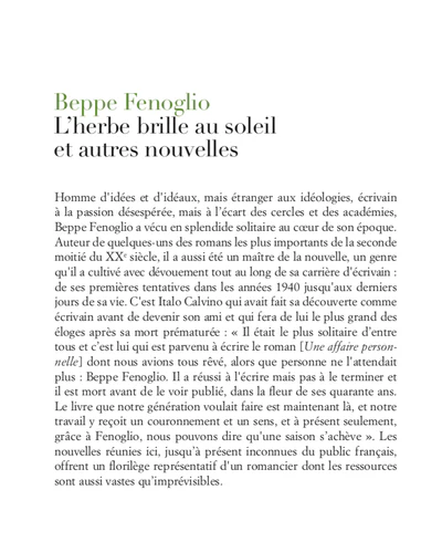 L'herbe brille au soleil et autres nouvelles - Image 2