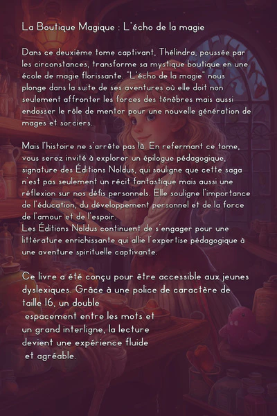 LA BOUTIQUE MAGIQUE FORCE THÉLINDRA À OUVRIR UNE ÉCOLE DE MAGIE T2 DYS - Image 2