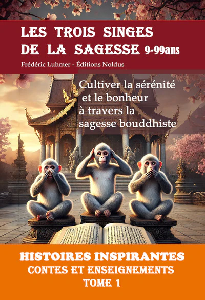 LES TROIS SINGES DE LA SAGESSE HISTOIRES INSPIRANTES Contes et enseignements TOME 1 9-99ans DYS - Image 3