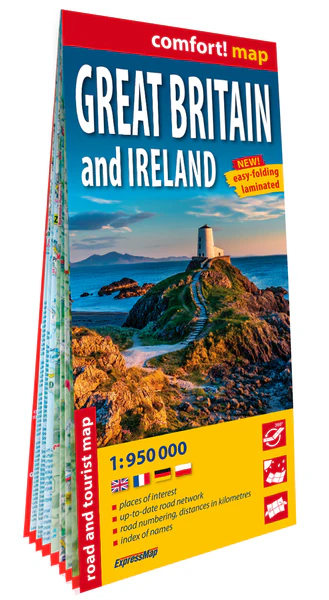 Grande-Bretagne et Irlande 1/950.000 (carte grand format laminée) - Image 3
