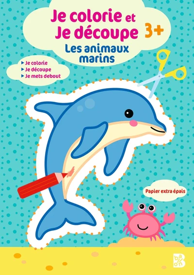 Je colorie et je découpe : Les animaux marins - Image 4