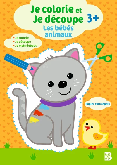 Je colorie et je découpe - Les bébés animaux - Image 4