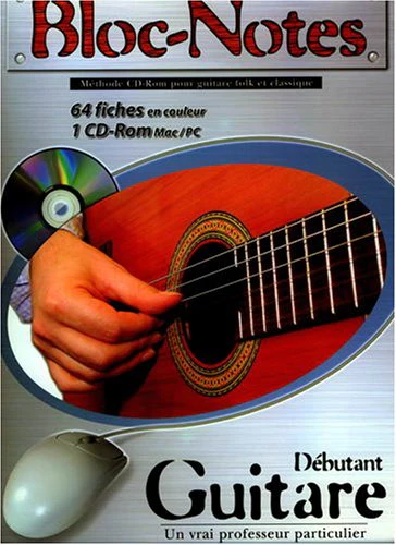 Bloc notes guitare methode guit cd rom