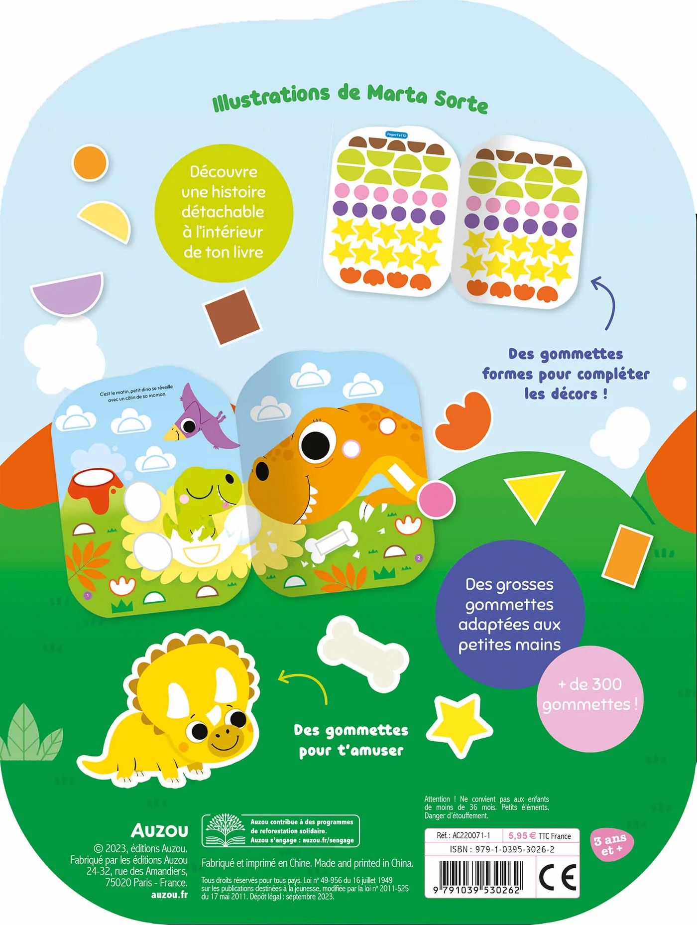 Gommettes formes - L'aventure de petit dinosaure - Image 12