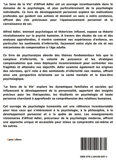 Le Sens de la Vie, étude de psychologie individuelle - Image 2