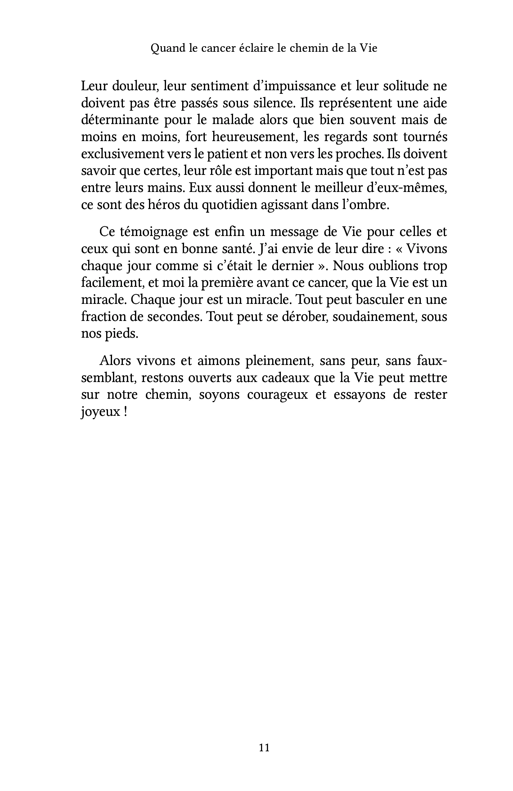 Quand le cancer éclaire le chemin de la Vie - Image 19