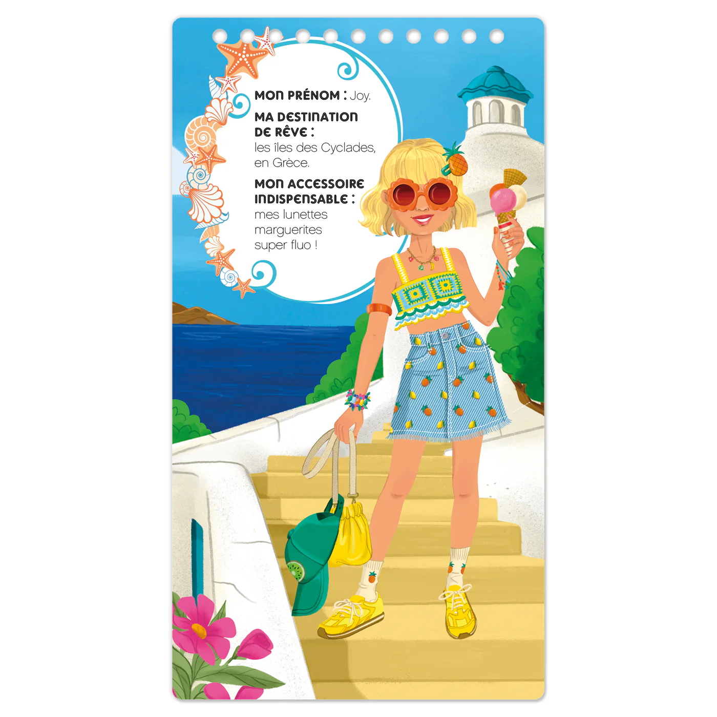 Carnet créatif Mode Academy Soleil (avec un bracelet) - Image 3